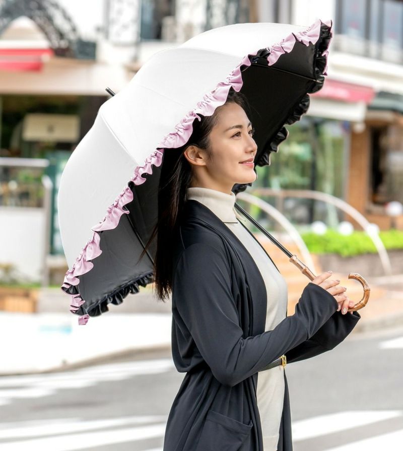 芦屋ロサブラン 長傘 ミドル 55cm - 傘