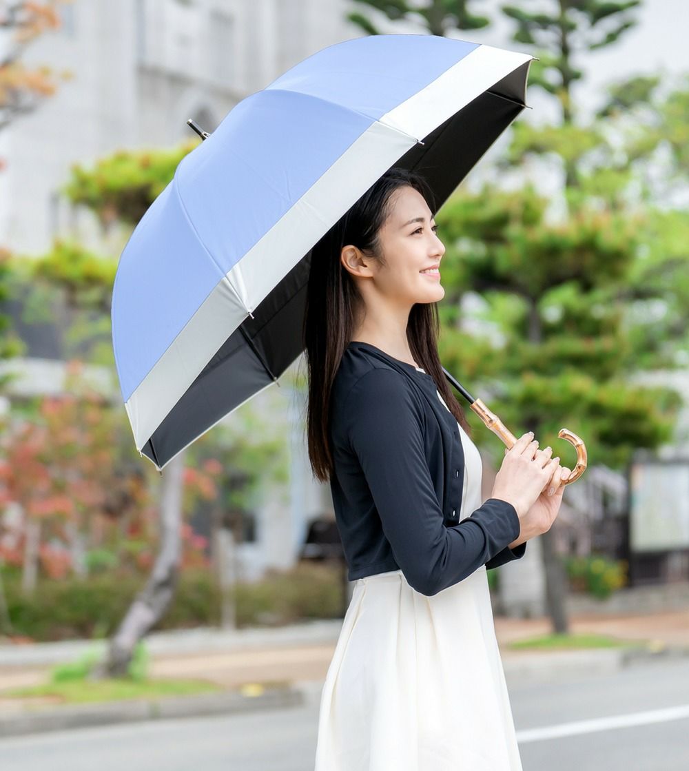 楽天市場】日傘 レディース 100％ 完全遮光 遮熱晴雨兼用 ラージ